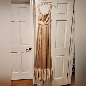 Elegant Cream Maxi Dress
